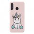 For HUAWEI P30 lite Cute Cartoon Phone Case Ultra Thin Lightweight Soft TPU Phone Case Pure Color Phone Cover with Matching Pattern Adjustable Bracket 6 