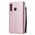 For HUAWEI P30 lite nova 4E Flip type Leather Protective Phone Case with 3 Card Position Buckle Design Phone Cover  Rose gold