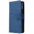 For HUAWEI P40 Case Smartphone Shell Wallet Design Zipper Closure Overall Protection Cellphone Cover  2 blue