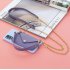 For HUAWEI P40 P40 Lite P40 Pro Mobile Phone Cover with Pu Leather Card Holder   Hand Rope   Straddle Rope purple