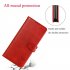 For HUAWEI P40 Pro Mobile Phone Cover PU Leather Front Buckle Smart Shell Anti fall Phone Case 4 red