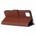 For HUAWEI PSmart 2020 Y5P Y6P PU Leather Mobile Phone Cover with 3 Cards Slots Phone Frame brown