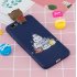 For HUAWEI Y5 2018 3D Cute Coloured Painted Animal TPU Anti scratch Non slip Protective Cover Back Case sapphire