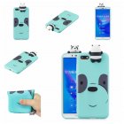 For HUAWEI Y5 2018 3D Cute Coloured Painted Animal TPU Anti-scratch Non-slip Protective Cover Back Case Light blue