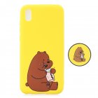 For HUAWEI Y5 2019  Lightweight Soft TPU Phone Case Pure Color Phone Cover Cute Cartoon Phone Case with Matching Pattern Adjustable Bracket 8 