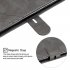For HUAWEI Y6 2019 Denim Pattern Solid Color Flip Wallet PU Leather Protective Phone Case with Buckle   Bracket gray