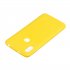 For HUAWEI Y6 2019 Lovely Candy Color Matte TPU Anti scratch Non slip Protective Cover Back Case yellow
