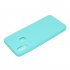 For HUAWEI Y6 2019 Lovely Candy Color Matte TPU Anti scratch Non slip Protective Cover Back Case Light blue
