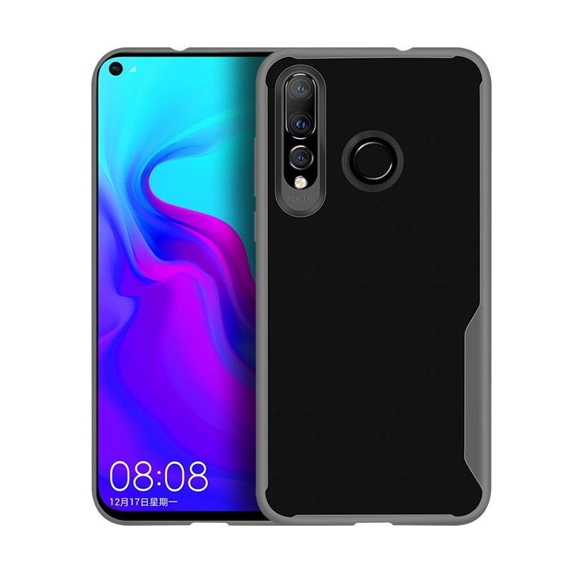 For HUAWEI Y6 PRO 2019 Ultra Slim Translucent Non-slip Shockproof TPU Back Cover Transparent gray