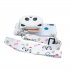 For HUAWEI Y6 Y7 Prime 2019 Cellphone Case Mobile Phone Shell Shockproof TPU Cover with Cartoon Cat Pig Panda Coin Purse Lovely Shoulder Starp  White