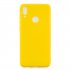 For HUAWEI Y7 2019 Lovely Candy Color Matte TPU Anti scratch Non slip Protective Cover Back Case yellow