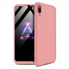 For HUAWEI Y7 2019 Ultra Slim PC Back Cover Non slip Shockproof 360 Degree Full Protective Case Rose gold