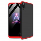 For HUAWEI Y7 2019 Ultra Slim PC Back Cover Non slip Shockproof 360 Degree Full Protective Case Red black red