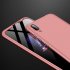 For HUAWEI Y7 2019 Ultra Slim PC Back Cover Non slip Shockproof 360 Degree Full Protective Case Rose gold