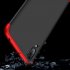 For HUAWEI Y7 pro 2019 Ultra Slim PC Back Cover Non slip Shockproof 360 Degree Full Protective Case Red black red