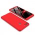 For HUAWEI Y9 2018 Enjoy 8Plus Ultra Slim Back Cover Non slip Shockproof 360 Degree Full Protective Case Red black red