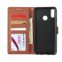 For HUAWEI Y9 2019 Flip type Leather Protective Phone Case with 3 Card Position Buckle Design Phone Cover  Red wine