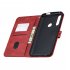 For HUAWEI Y9 Prime 2019 P Smart Z Solid Color Denim Grain Front Buckle Mobile Phone Cover Bracket red