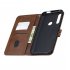 For HUAWEI Y9 Prime 2019 P Smart Z Solid Color Denim Grain Front Buckle Mobile Phone Cover Bracket brown