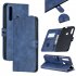 For HUAWEI Y9 Prime 2019 P Smart Z Solid Color Denim Grain Front Buckle Mobile Phone Cover Bracket blue