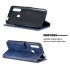 For HUAWEI Y9 Prime 2019 P Smart Z Solid Color Denim Grain Front Buckle Mobile Phone Cover Bracket blue