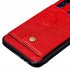 For HUAWEI Y9 prime 2019 PU Leather Shockproof Cell Phone Case Anti dust Phone Case with Double Buckle Card Slot Pocket  blue