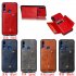 For HUAWEI Y9 prime 2019 PU Leather Shockproof Cell Phone Case Anti dust Phone Case with Double Buckle Card Slot Pocket  red