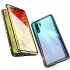 For Huawei P30 Pro P30 Lite P30 Front Back Glass Cover Luxury Aluminum Metal Magnet Adsorption Phone Case red Huawei P30 lite