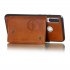 For Huawei P30 lite nova 4E Double Buckle Non slip Shockproof Cell Phone Case with Card Slot Bracket Light Brown