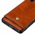 For Huawei P30 pro Double Buckle Non slip Shockproof Cell Phone Case with Card Slot Bracket Light Brown