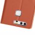 For Huawei P9 plus PU Leather Smart Phone Case Protective Cover with Buckle   3 Card Position  Rose gold