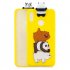 For Huawei Y6 2019 3D Cartoon Lovely Coloured Painted Soft TPU Back Cover Non slip Shockproof Full Protective Case big face cat