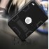 For IPAD MINI 4 PC  Silicone Hit Color Armor Case Tri proof Shockproof Dustproof Anti fall Protective Cover  Black   black