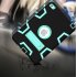 For IPAD MINI 4 PC  Silicone Hit Color Armor Case Tri proof Shockproof Dustproof Anti fall Protective Cover  Black   mint green