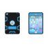 For IPAD MINI 4 PC  Silicone Hit Color Armor Case Tri proof Shockproof Dustproof Anti fall Protective Cover  Black   blue