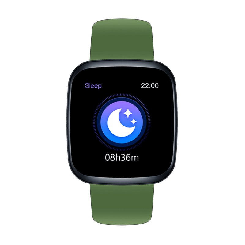 Original ZEBLAZE Crystal 3 Smartwatch WR IP67 IPS Color Display Heart Rate Blood Pressure Long Battery Life Smart Watch green