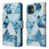For Iphone 11 Mobile Phone Cover Inlay Gold Line Marble Pattern Flip Phone Leather Case black