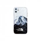 For Iphone 11 Mobile Phone Cover Tpu Y shaped 3d Stereo Soft Protective Case White snowy mountains in the north