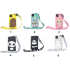 For Iphone 5   5S   SE Cartoon Hanging Lanyard   Fall Resistant Cartoon TPU Full Protective Mobile Phone Cover with Coin Purse 5 black striped bears