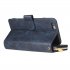 For Iphone 6 6s 6 Plus 6s Plus 7 Plus 8 Plus Pu Leather  Mobile Phone Cover Zipper Card Bag   Wrist Strap blue