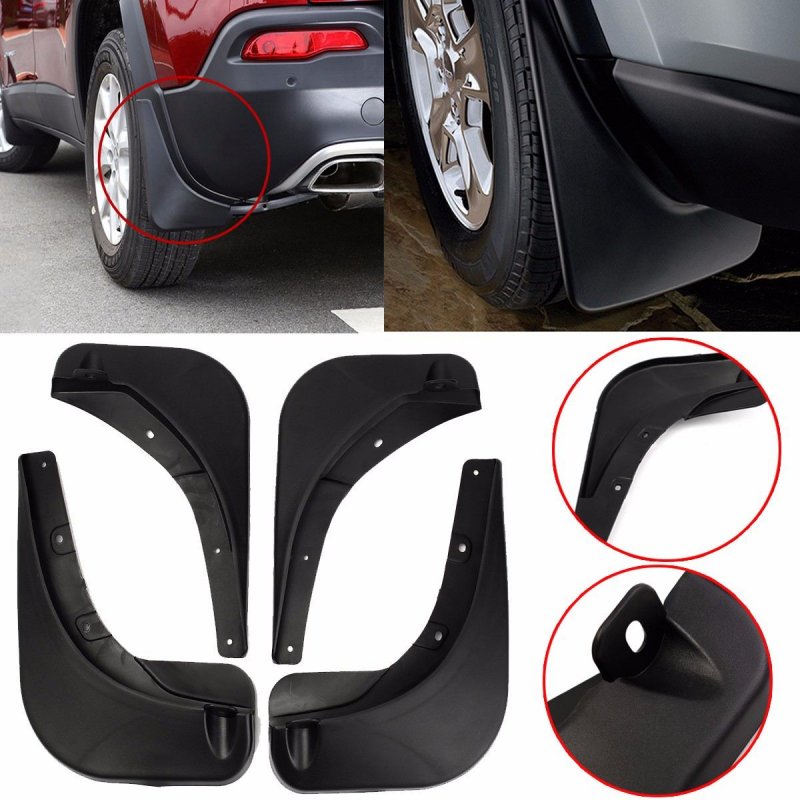 For Jeep Renegade 15-18 Stylish Car Front Rear Mud Flaps Mudguard Guards