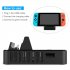 For Nintend Switch Dock Base TV Type C Output Charging Stand Switch Cooling Portable Bracket One button Display Adapter black