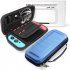 For Nintend Switch Portable Bag Carrying Pouch Shell Hard Carbon Fiber Travel Case blue