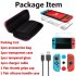 For Nintend Switch Travel Carrying Bag Screen Protector Case Charging Cable