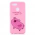 For OPPO A7 Cartoon Lovely Coloured Painted Soft TPU Back Cover Non slip Shockproof Full Protective Case with Lanyard Rose red