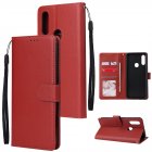 For OPPO A8   A31 Realme XT   X2 Mobile Phone Case PU Buckle Closure Wallet Design Cards Slots All round Protection Phone Cover  red