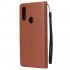 For OPPO A8   A31 Realme XT   X2 Mobile Phone Case PU Buckle Closure Wallet Design Cards Slots All round Protection Phone Cover  brown