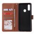 For OPPO A8   A31 Realme XT   X2 Mobile Phone Case PU Buckle Closure Wallet Design Cards Slots All round Protection Phone Cover  brown
