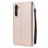 For OPPO A8   A31 Realme XT   X2 Mobile Phone Case PU Buckle Closure Wallet Design Cards Slots All round Protection Phone Cover  Golden