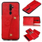 For OPPO A9 2020 Realme XT Reno 2 Mobile Phone Shell Classic Textured Pattern Buckle Closure Design Anti fall Smartphone Case  red